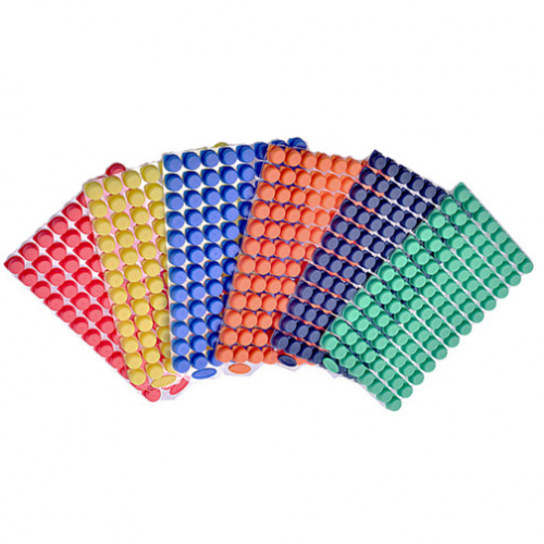 Colorful silicon sheet for deep well plate